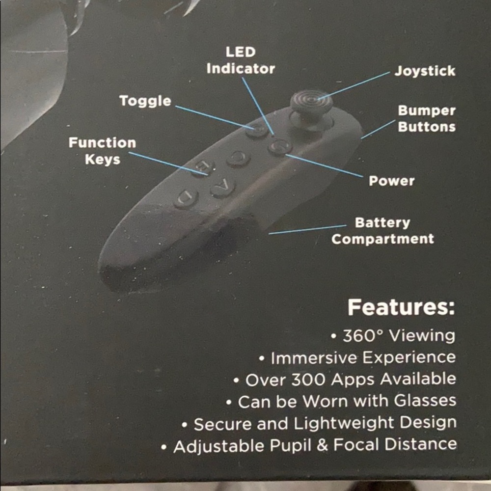 Cynoculars Virtual Reality Headset & Remote NEW - Picture 4 of 5